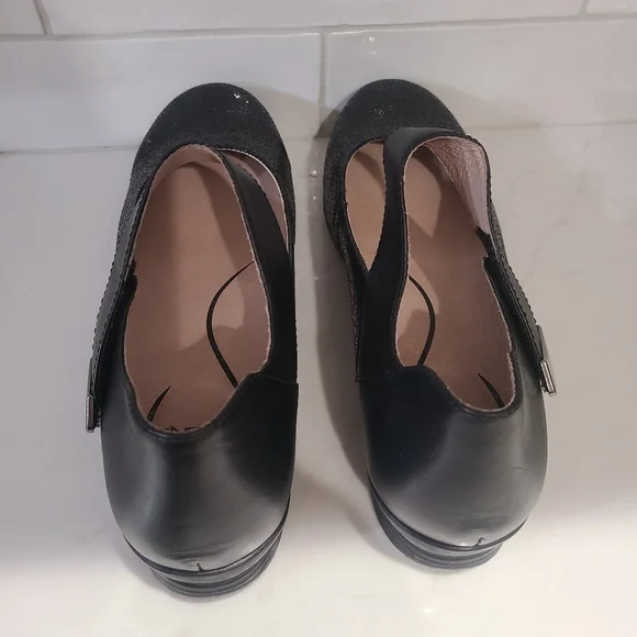 Dansko Audrey Mary Jane Black Leather Shoes Size 41 | 10.5 - 11 - Picture 8 of 16